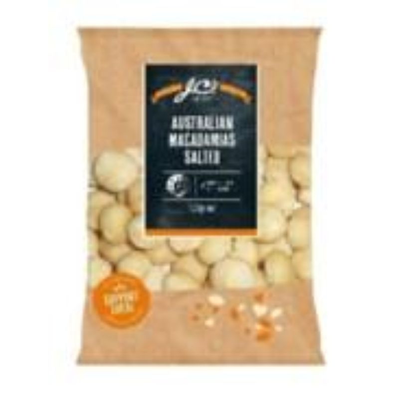 JC Nuts Australian Macadamias Salted 100g