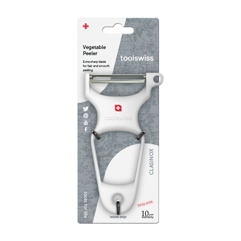 Toolswiss Clasinox White Vege Peeler