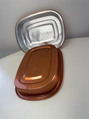 AS320673 SW Foil Tray 673ml Rose Gold/Silver