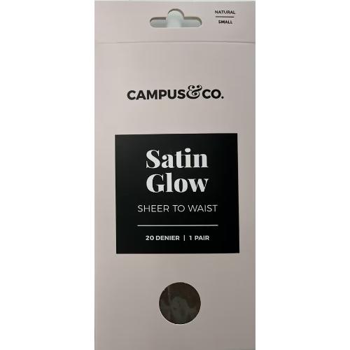 Campus&Co. Satin Sheer to Waist Natural Small