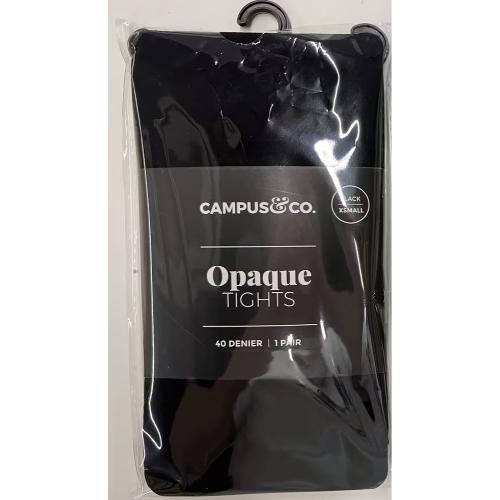 Campus&Co. Microfibre Tights Opaque Black XSmall