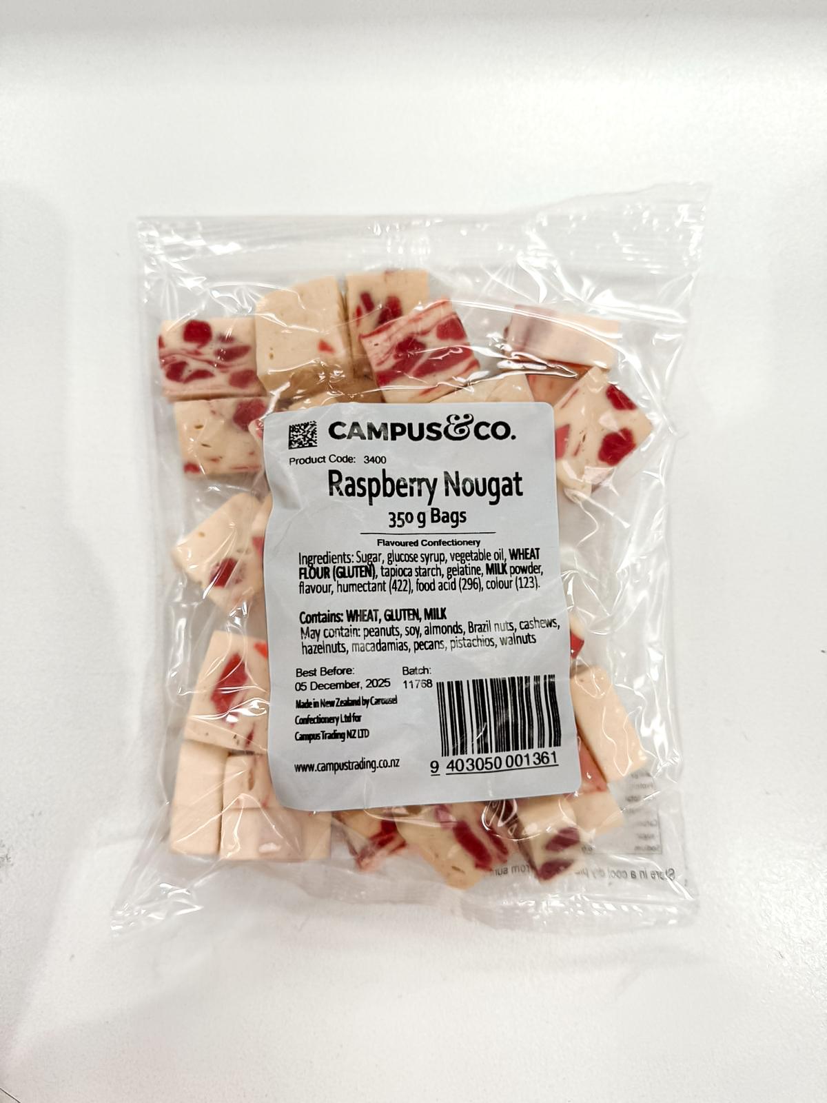 Campus&Co Raspberry Nougat 350gm
