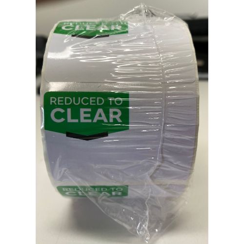 Reduced to Clear Labels 58x40mm 1000 per Roll