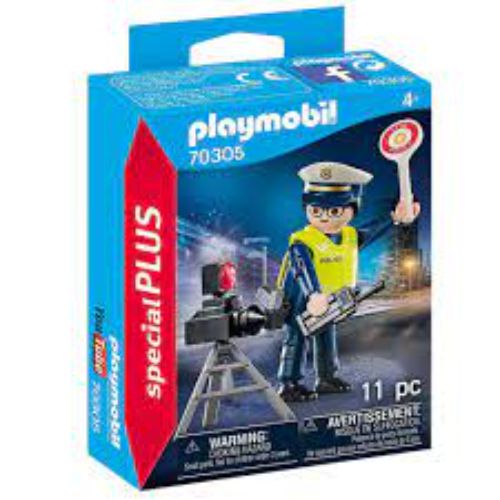 Playmobil Police Officer with Speed Trap