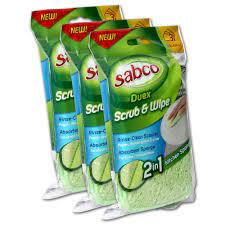 Sabco Duex Scrub & Wipe 3 Pack