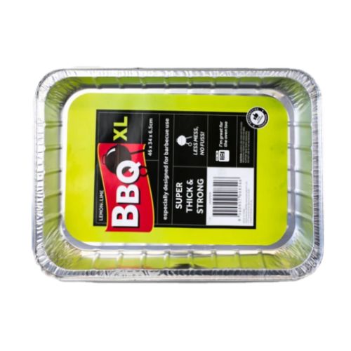 Lemon&LimeFoil Tray Large 45.5x34.6x6.5cm 5 pack