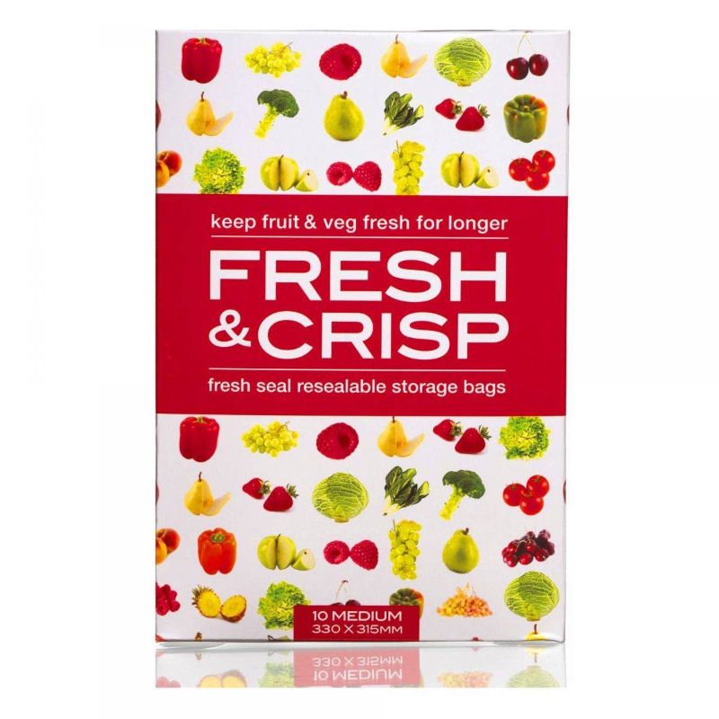 Fresh & Crisp Vegetable Storage Bags Medium Pack 10/pack