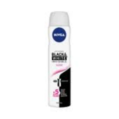 Nivea Deodorant Aerosol Invisible Black and White Clear 250ml