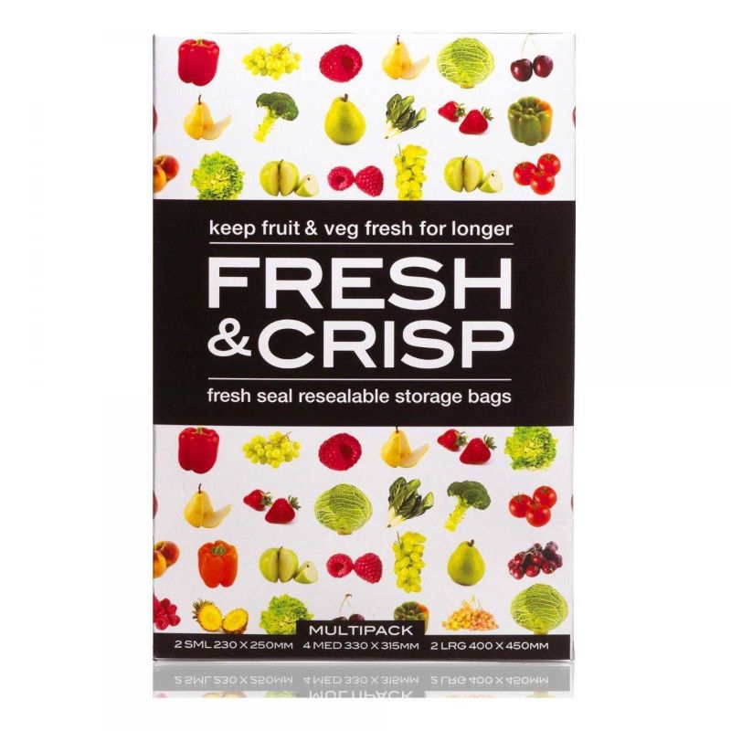 Fresh & Crisp Vegetable Storage Bags Multi Pack 8/pack