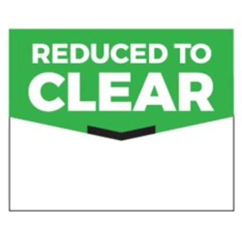 Reduced to Clear Shelf Talker 50 Pack