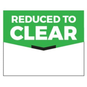 Reduced to Clear Shelf Talker 50 Pack