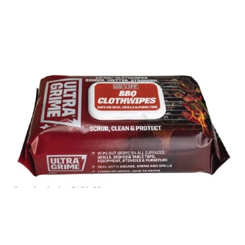 UltraGrime LIFE BBQ XXL+ Clothwipes  60 Pack