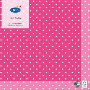 Duni Napkins 3-Ply 33cm Brook Pink 20/pk